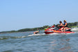 MAS Day at the Lake water skiing from a boat at Smithville Lake