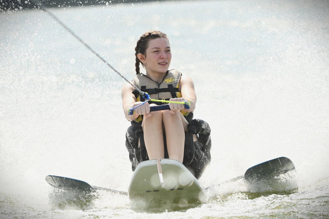 MAS Day at the Lake participant water skiing at Crows Creek Park at Smithville Lake