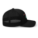 Right angle of the Midwest Adaptive Sports I Love Somebody at MAS Black Curved Bill Trucker Snapback against a white background
