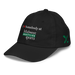 Front left angle of the Midwest Adaptive Sports I Love Somebody at MAS Black Youth Dad Hat against a white background