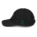 Left angle of the Midwest Adaptive Sports I Love Somebody at MAS Black Youth Dad Hat against a white background