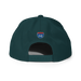 Back angle of the Midwest Adaptive Sports I Love Somebody at MAS Spruce Flat Bill Snapback against a white background
