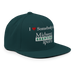 Front right angle of the Midwest Adaptive Sports I Love Somebody at MAS Spruce Flat Bill Snapback against a white background