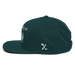 Left angle of the Midwest Adaptive Sports I Love Somebody at MAS Spruce Flat Bill Snapback against a white background