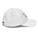 Right angle of the Midwest Adaptive Sports I Love Somebody at MAS White Youth Dad Hat against a white background