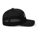 Right angle of the Midwest Adaptive Sports Logo Black Curved Bill Trucker Snapback against a white background