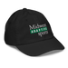 Front right angle of the Midwest Adaptive Sports Logo Black Youth Dad Hat against a white background
