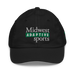 Front angle of the Midwest Adaptive Sports Logo Black Youth Dad Hat against a white background