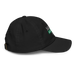 Right angle of the Midwest Adaptive Sports Logo Black Youth Dad Hat against a white background