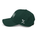 Left angle of the Midwest Adaptive Sports Logo Spruce Dad Hat against a white background