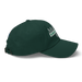 Right angle of the Midwest Adaptive Sports Logo Spruce Dad Hat against a white background