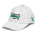 Front left angle of the Midwest Adaptive Sports Logo White Youth Dad Hat against a white background