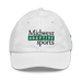 Front angle of the Midwest Adaptive Sports Logo White Youth Dad Hat against a white background