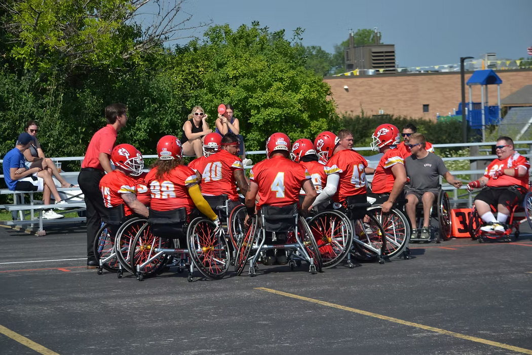 MAS Kansas City Chiefs huddle up