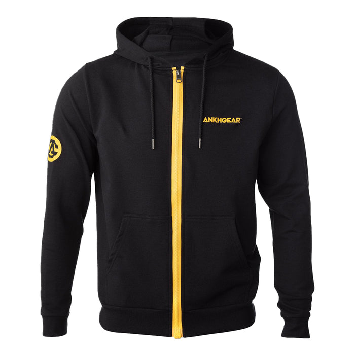 MagZip Adaptive Lightweight Hoodie with Magnetic Zipper arm logo on a white background