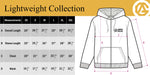 MagZip Adaptive Lightweight Hoodie with Magnetic Zipper size chart
