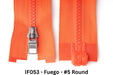 MagZip Magnetic Zipper Top Stopped Round Base #5 IF053 Fuego on a white background