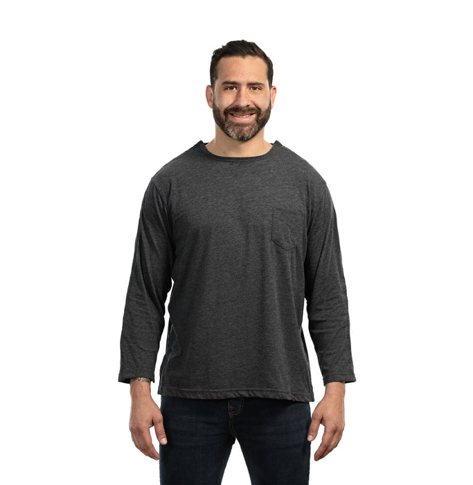 MAI We Care Men's Tear Away Post-Surgery Adaptive Long Sleeve T-Shirt
