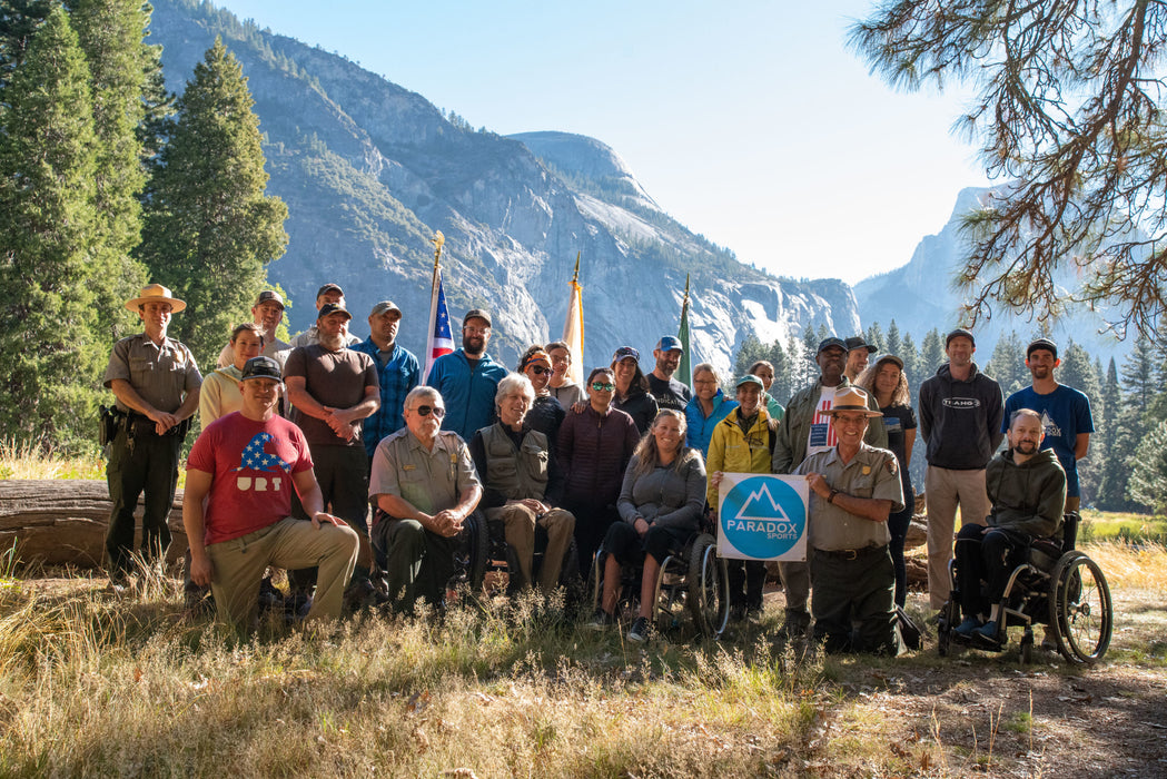A group photo of Paradox Sports climbers from the Yosemite Valley Rock Climbing Trip