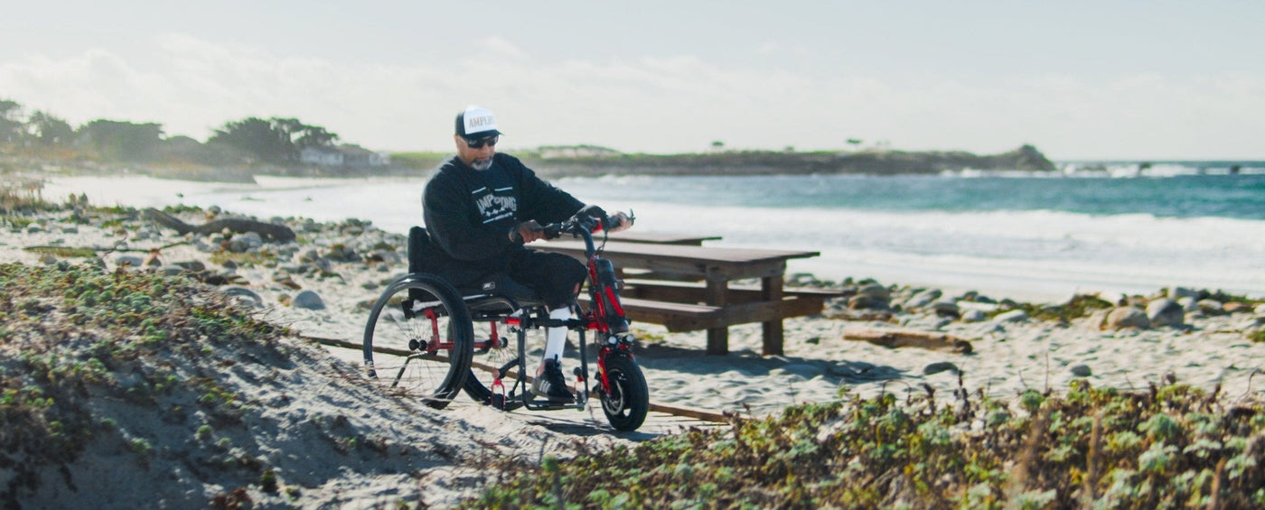 Amplife® Founder Abdul Nevarez riding his Firefly 2.5 at Pebble Beach