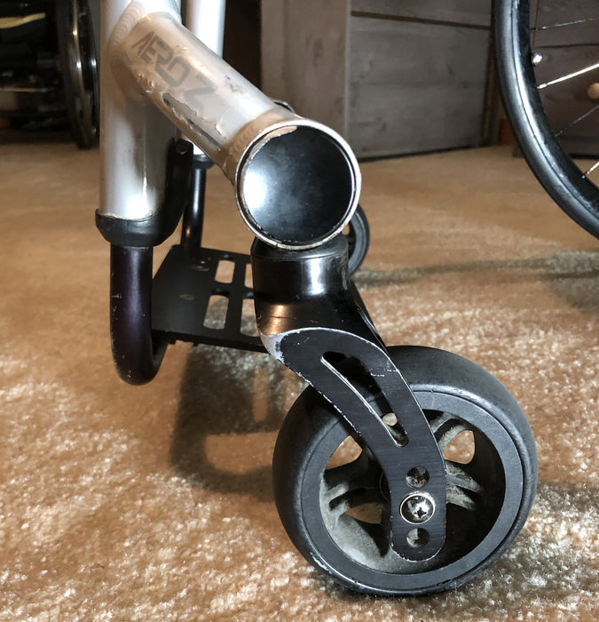 Slick Skis Snow / Sand Wheelchair Caster Skis (Pair)