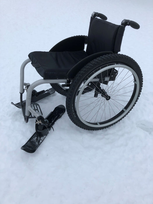 Slick Skis Snow / Sand Wheelchair Caster Skis (Pair)