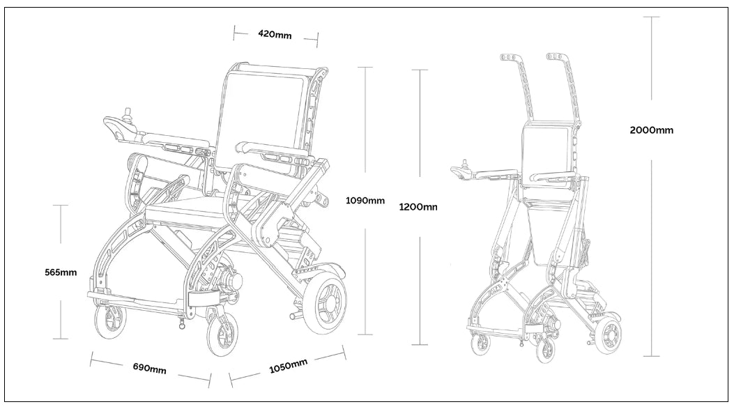 StandNWalk Electric Wheelchair & Gait Trainer