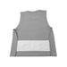 Sense-ational You Adjustable Compression Sensory Youth Undershirt Tank Top grey back on a white background