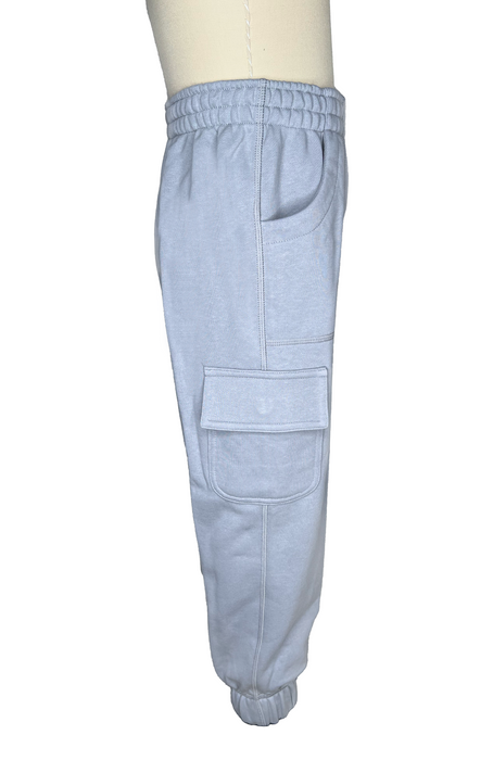 Side of Sense-ational You Sensory Friendly Fidget Youth Grey Joggers on a white background