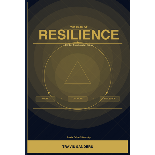 Book cover of 'The Path of Resilience' with a central triangle design on a dark background.