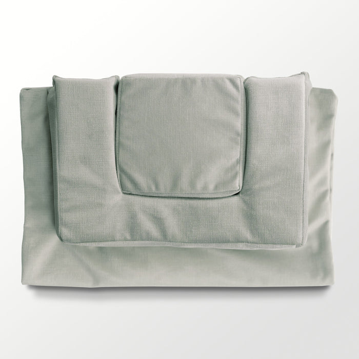 Tausi Horizontal Chenille Grey Pillow System