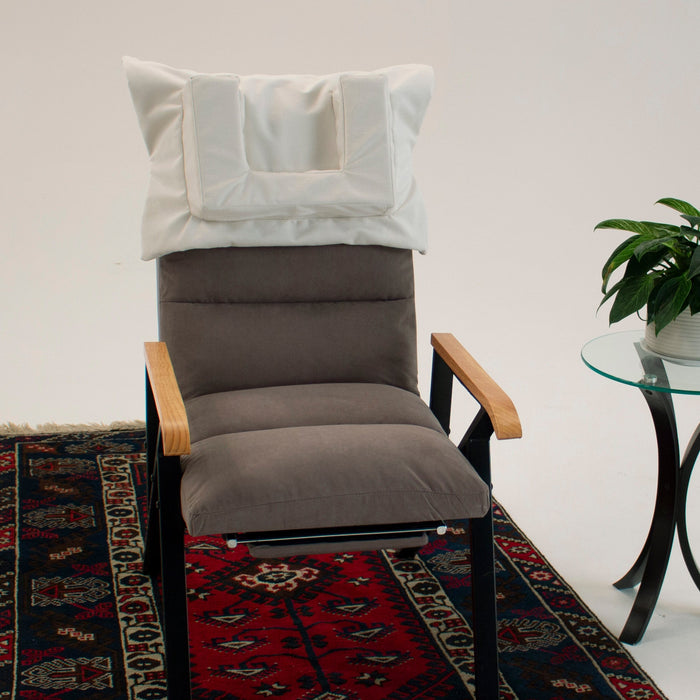 Tausi Horizontal Chenille Grey Pillow System