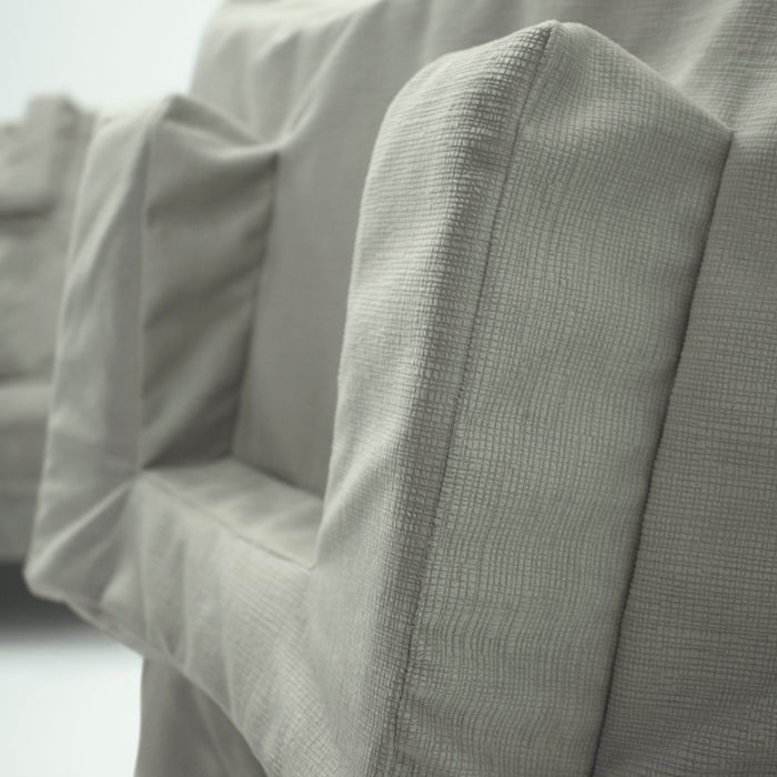 Tausi Vertical Chenille Grey Pillow System