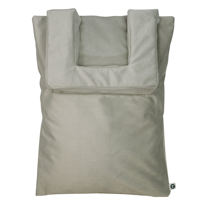 Tausi Vertical Chenille Grey Pillow System