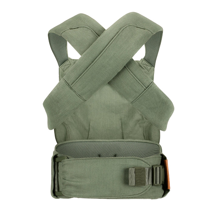 Back of WildBird Acadian Aerial Buckle Baby Carrier on a white background