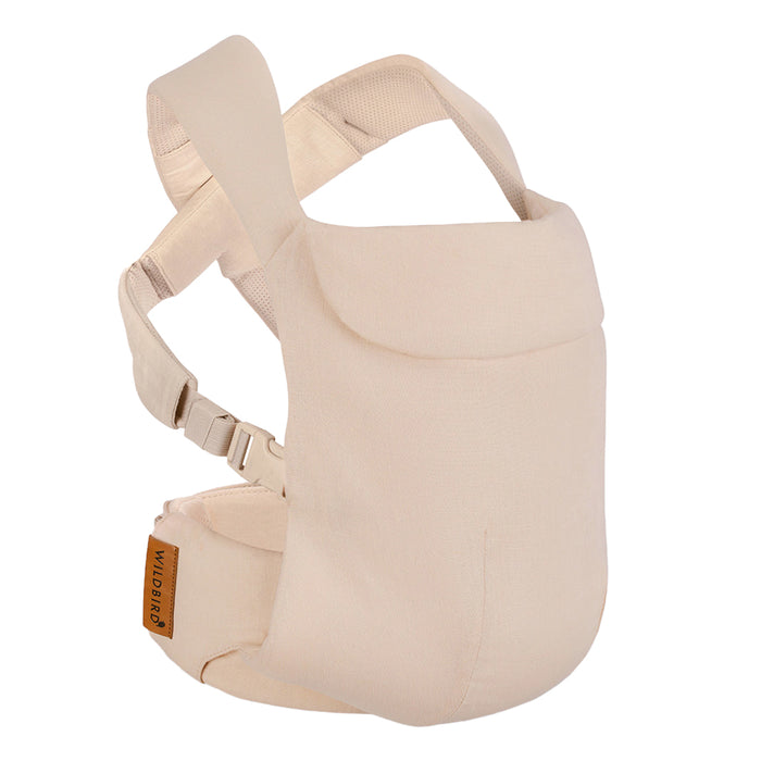Front of WildBird Sparrow Aerial Buckle Baby Carrier on a white background