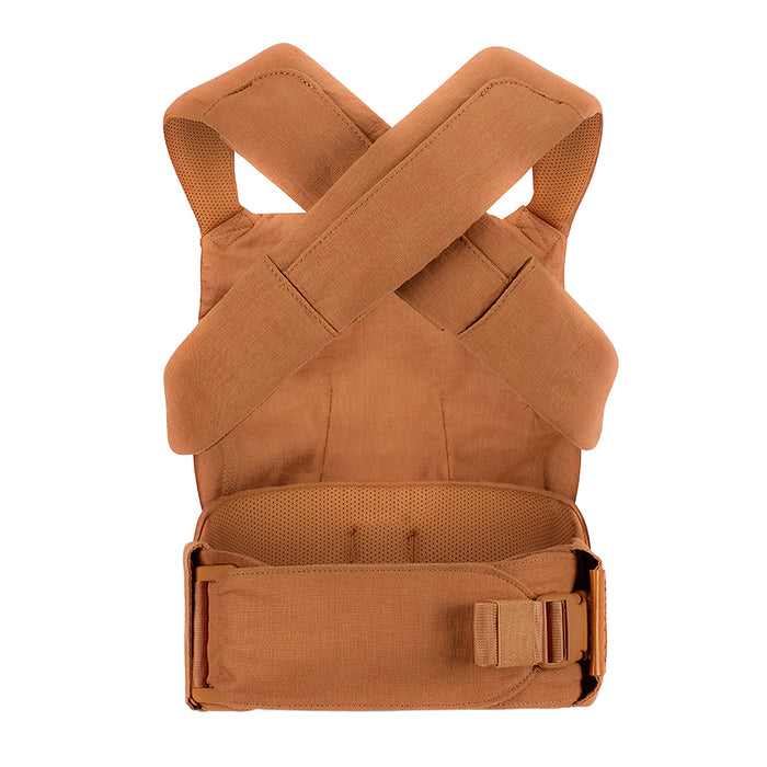 Back of WildBird Willow Aerial Buckle Baby Carrier on a white background