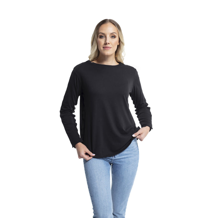 MAI We Care Women's Post Surgery Adaptive Long Sleeve T-Shirt