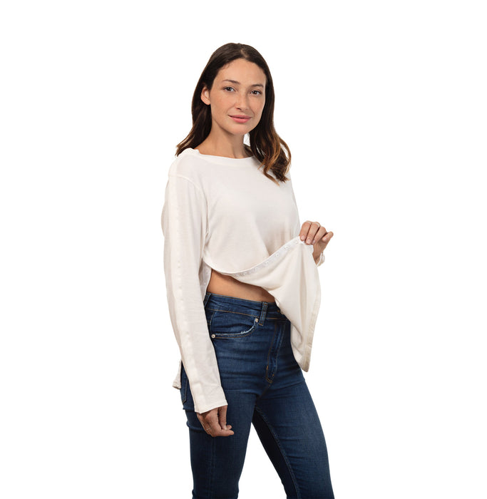 MAI We Care Women's Post Surgery Adaptive Long Sleeve T-Shirt