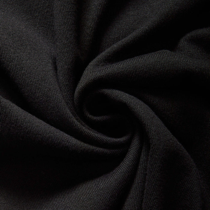 MagnaReady Women's Black Adaptive Magnetic Knit Cardigan Sweater - black knit fabric texture close-up