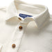 MagnaReady Magnetic Front Waffle Weave Casual Shirt with Dual Pockets in White - worn view