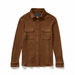 MagnaReady Magnetic Front Waffle Weave Casual Shirt with Dual Pockets in Choco - motion view