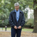 MagnaReady X Weatherproof Navy Golf Jacket with Magnetic Closures - lifestyle shot