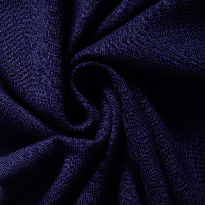 MagnaReady Women's Navy Adaptive Magnetic Knit Cardigan Sweater - navy knit fabric texture close-up