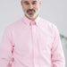 MagnaReady Pink Long Sleeve Button Down Collar Shirt with Magnetic Closures - front view
