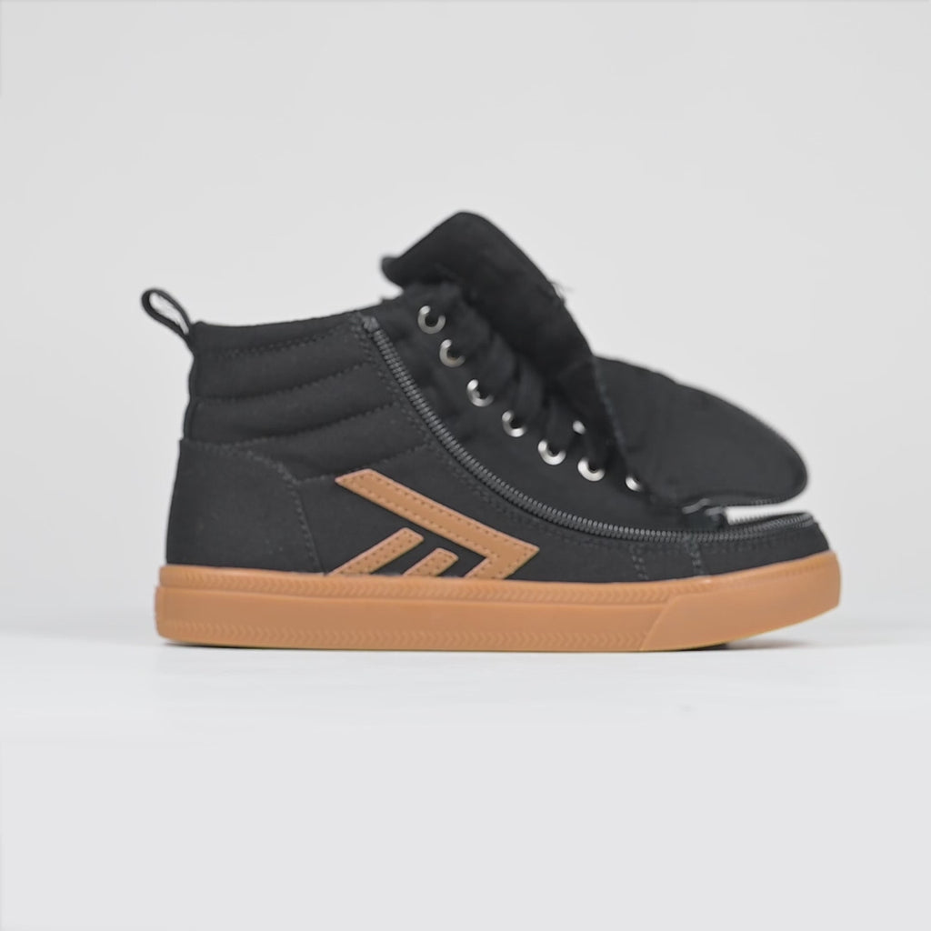 Video of Men's Black/Gum BILLY CS High on a white background