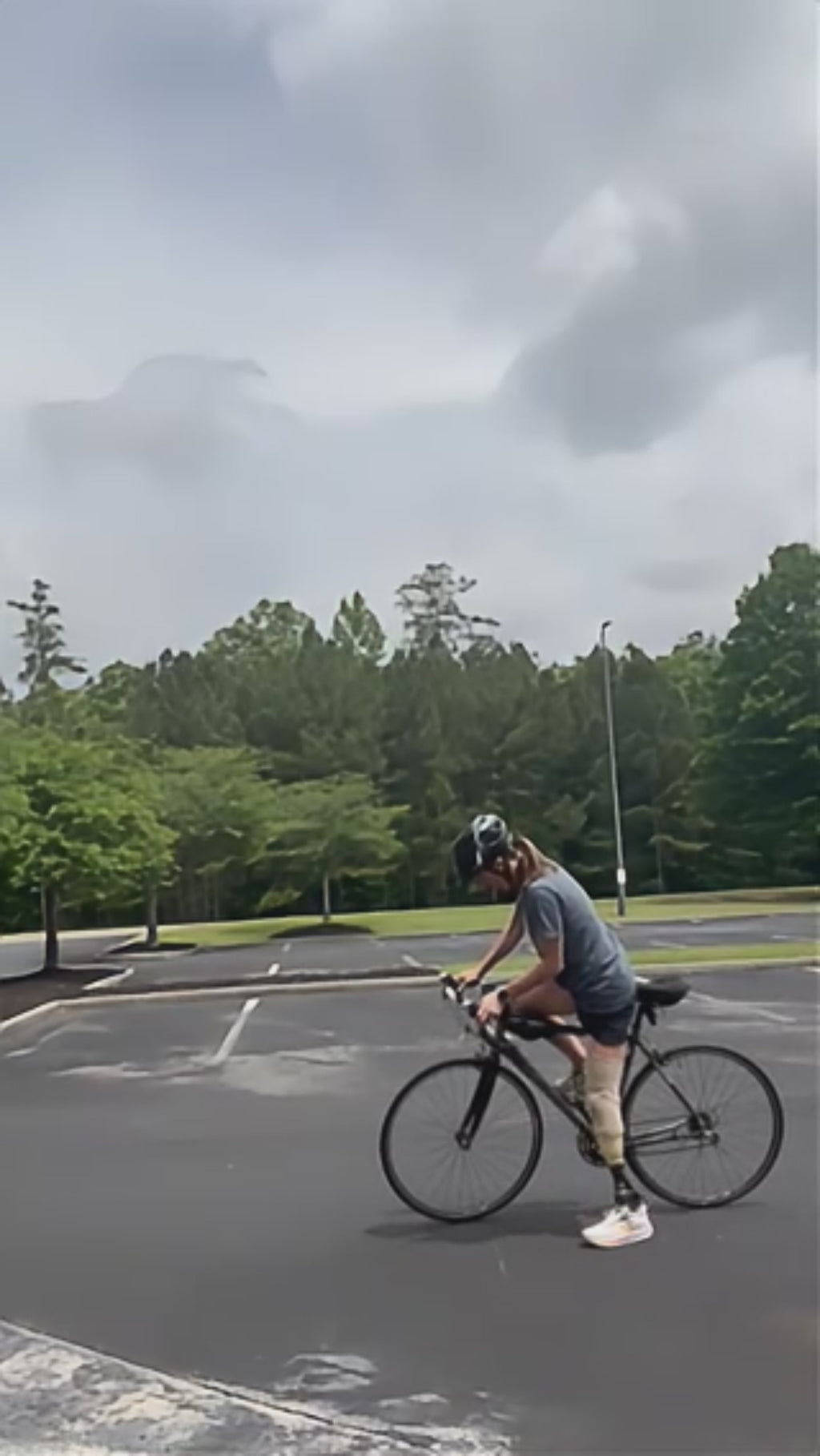 User testimonial of How training for a  triathalon is with the Ethnocare Underlay Transtibial Closed Prosthetic Sweat Management Device