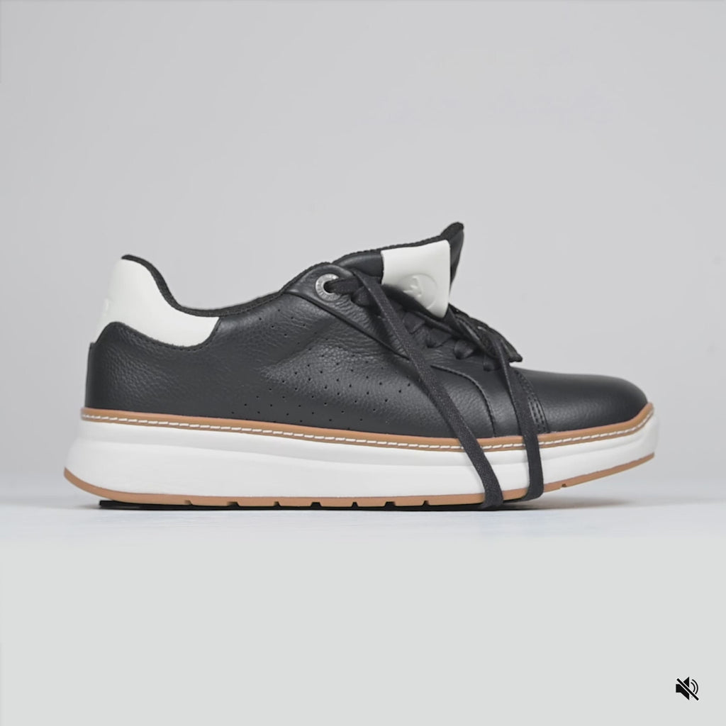 Video of Women's Black Leather BILLY Comfort Luxe on a white background