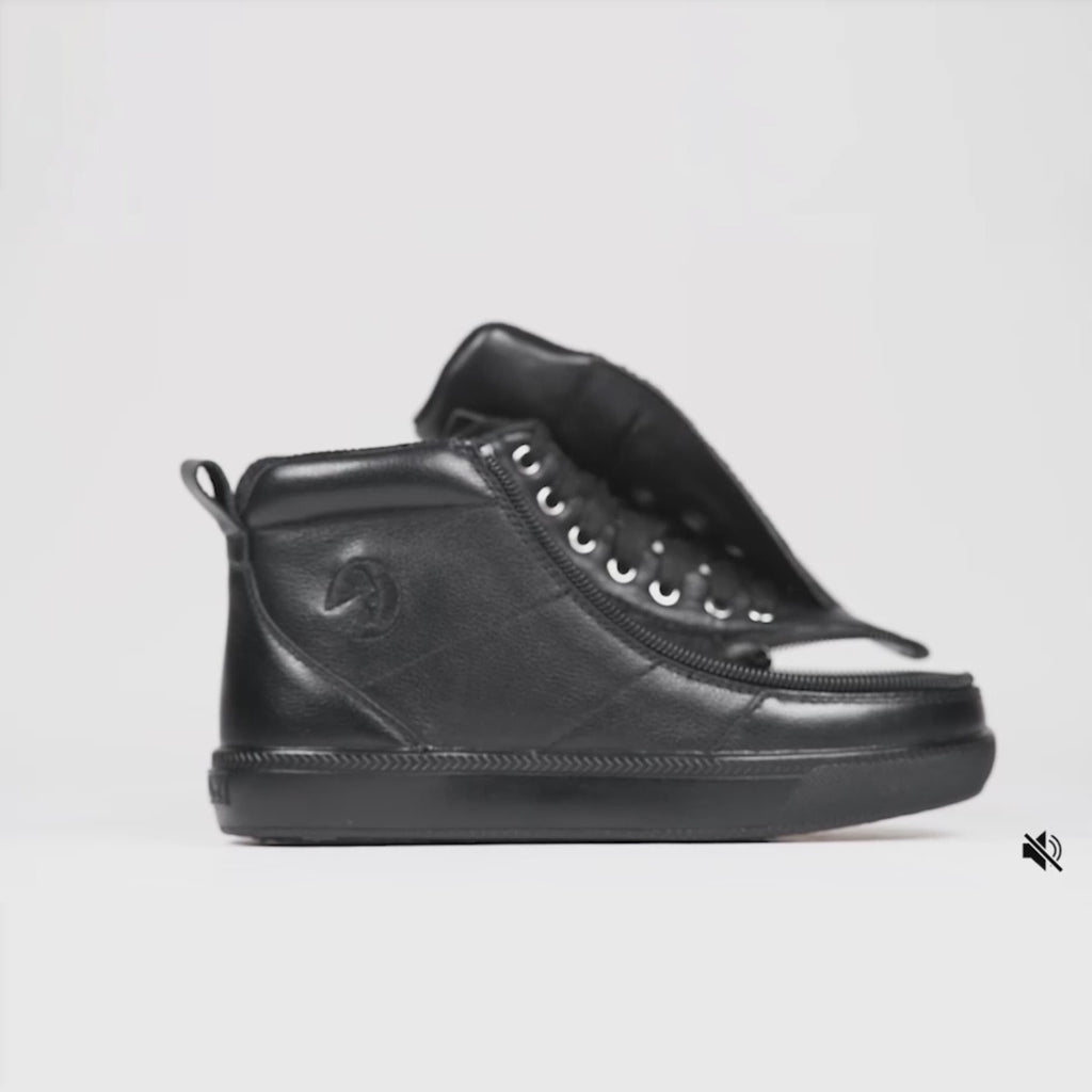 Video of Black to the Floor Leather BILLY Classic D|R II High on a white background