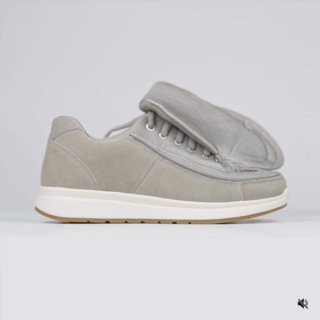 Video of Women's Grey Suede BILLY Comfort Plush on a white background